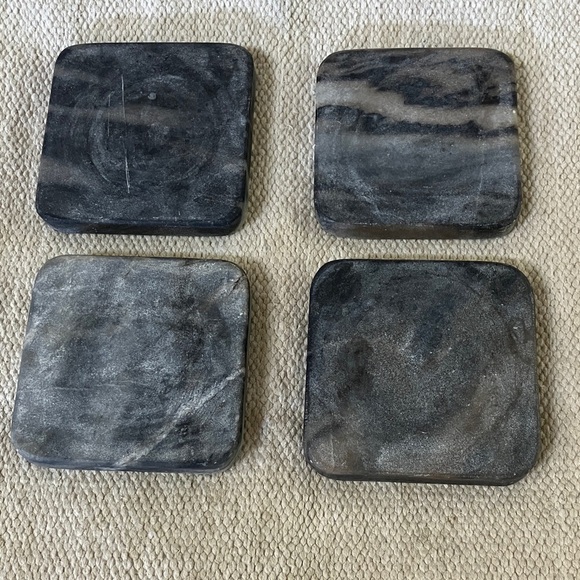 Marble / stone Coasters - set of four - quality / heavy - Picture 1 of 12